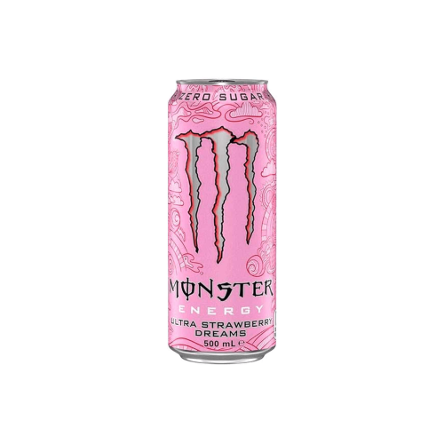 Энергетический напиток Monster Energy Ultra Strawberry Dreams (Клубника) 500мл БЕЗ САХАРА
