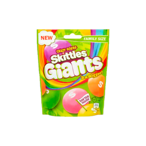 Драже Skittles Giants SOUR (Гигантские Кислые) 132 гр