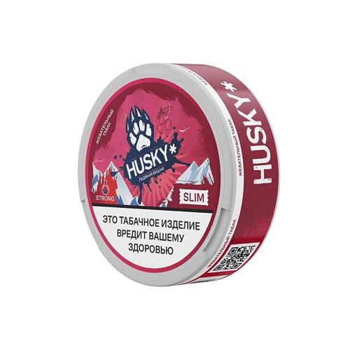 Жевательный табак «HUSKY ХАСКИ» SLIM CHERRY (Вишня) STRONG 10 г.