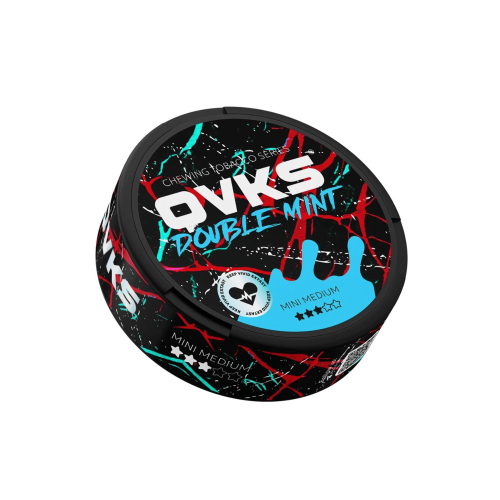 Табак жевательный QVKS с ароматом DOUBLE MINT (SLIM STRONG)
