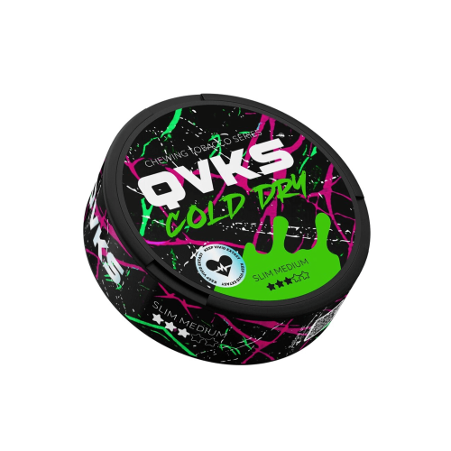 Табак жевательный QVKS с ароматом COLD DRY (SLIM STRONG)