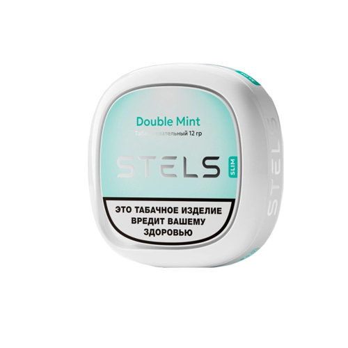 Жевательный табак STELS - Double Mint SLIM 12 гр 20 паучей (м)