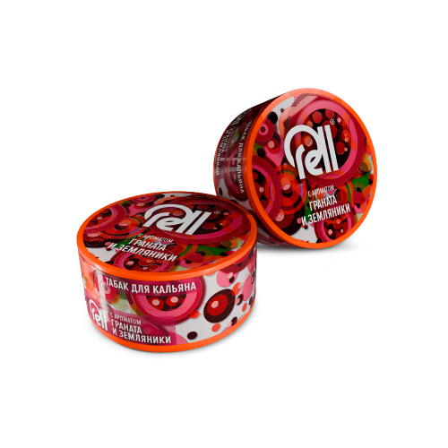 Табак для кальяна RELL с ароматом Граната и земляники (25г.)