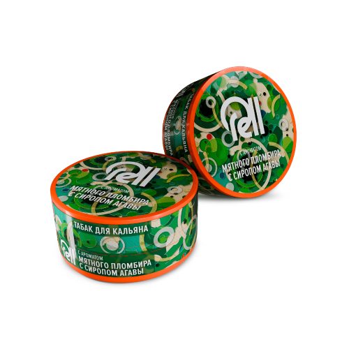Табак для кальяна RELL с ароматом Мятного пломбира с сиропом агавы (25г.)